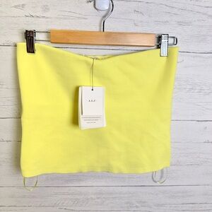 ALC Yellow lined tube top strong stretch